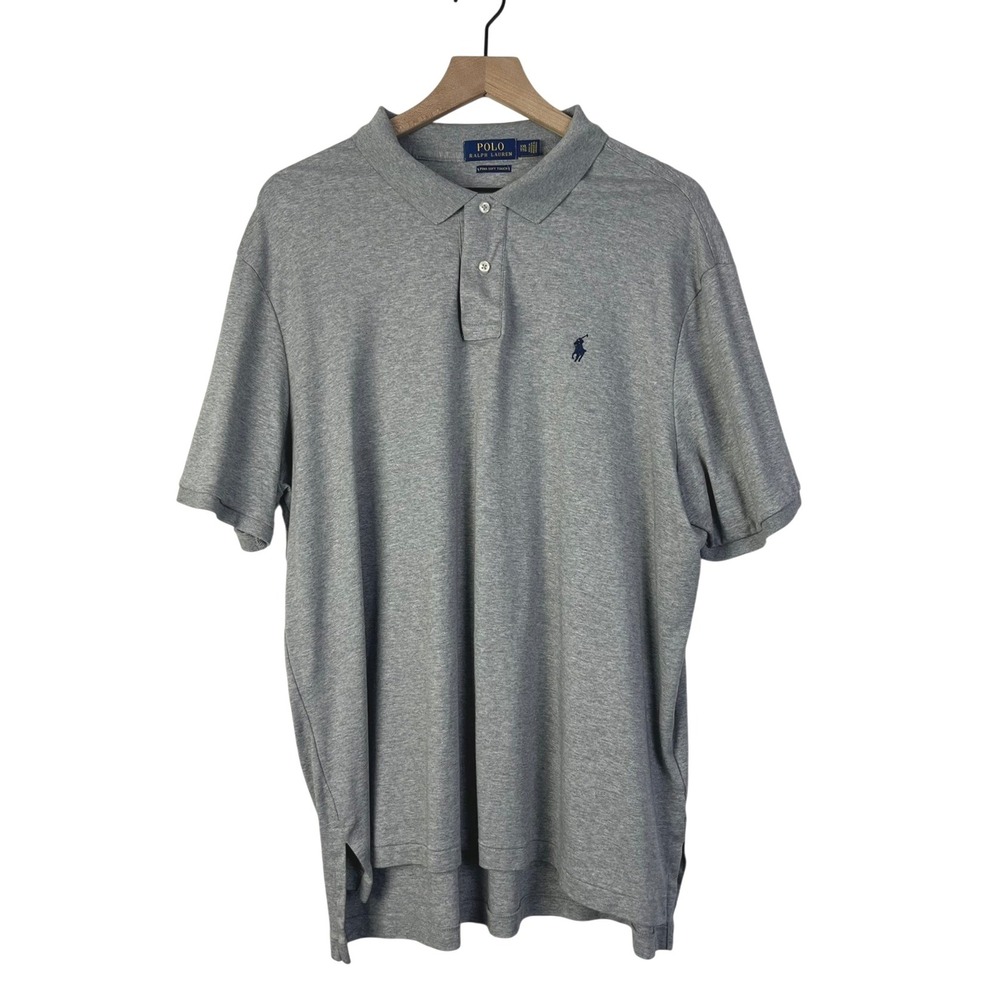Polo Ralph Lauren Pima Soft Touch Minimalist Shirt Classic Fit Heather Gray XXL